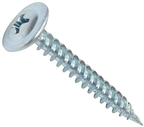 AERZETIX - C44683 - Satz von 100 Blechschrauben selbstschneidenden Ø4.2x32mm mit große linsenkopf - mit PH kreuzschlitz - holzkonstruktion metallisch dachrinnen - aus verzinktem stahl - farbe silber