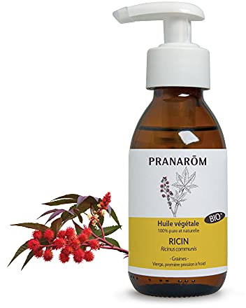 Pranarôm Ricino Olio Vegetale Ricinus Commis, Vergine di prima pressione a freddo, 100 ml