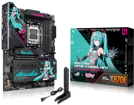 ASUS ROG Strix X870E-E Gaming WiFi7 Neo AMD ATX Carte mère (AMD AM5, 18+2+2 Niveaux de Puissance, DDR5, 5X M.2 Slots, M.2 Q-Release, PCIe 5.0, 2X USB4, USB 10Gbps Type-C, Aura Sync RGB)