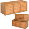GYMAX Garten Aufbewahrungsbox, Gartentruhe Aufbewahrungstruhe aus Akazienholz, Kissenbox mit großem Stauraum, bis 160 kg belastbar, 120 x 45 x 45 cm, für Garten, Hinterhof, Balkon