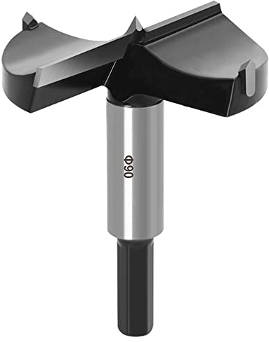 Volframstål skogsborr 90 mm, ASNOMY Forstner borr bit, träborr krukborr konstborr för trä och lövträ..