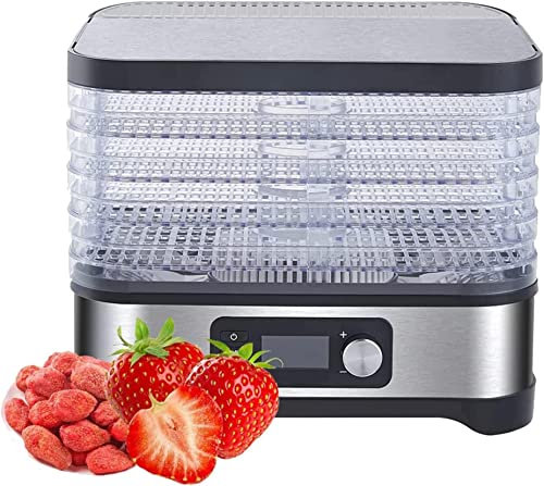 BTURYT Séchoir Alimentaire déshydrateur déshydrateur Alimentaire sèche-Linge avec température réglable idéale pour Les Fruits de collations saines légumes