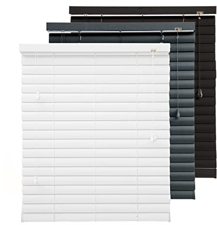 Ventanara® Jalousie Aluminium 50 mm Rollo Plissee Schalusie Jalousette Türrollo (weiß matt, 110 x 250 cm)