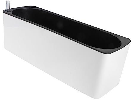 Veemoon Wasseraufnahmetopf Aus Kunststoff Automatische Bewässerung Pflanztopf Für Schreibtisch Und Garten Mit Wasserstandsanzeige Robust Und Langlebig Für Heimtextilien Und Bürouse