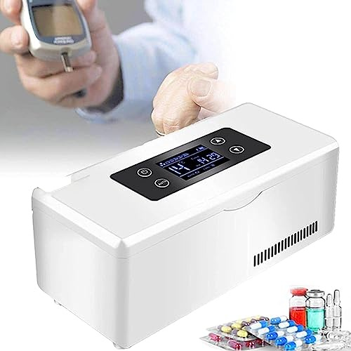 XENITE Boîte réfrigérée pour Refroidisseur ;insuline, Mini-boîte de Stockage au Froid Portable pour réfrigérateur à insuline, Portable Mini-Voiture Frigo pour Voiture, Voyage, Maison
