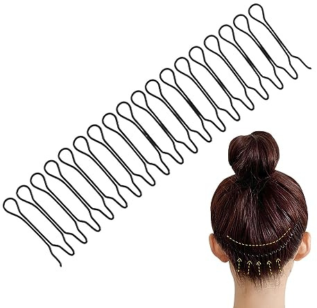 1/5 Stück U-förmige Haar-Finishing-Fixierer, Pins, Pony-Halter, Unsichtbarer Bang-Fransen-Haarkamm, Haarkamm, Dehnbare Unsichtbare Haarspangen Styling-Werkzeug Für Frauen Und Mädchen