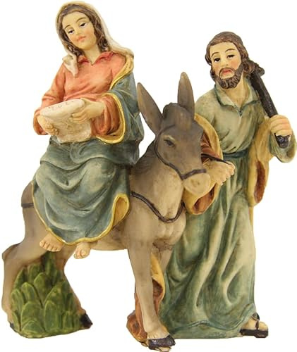 FADEDA Höstjakt/höjd: 6 cm/handmålad/detaljerade krubbfigurer – julbord, dekoration, krubbtillbehör