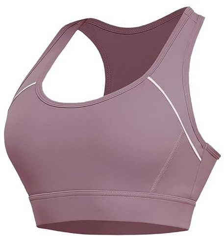 Irdcomps Sport-bh för dam bygelfri sport-bh sport-bh sömlösa sportunderkläder sömlösa push up sportunderkläder för fitness yoga löpning, 1#röd, S