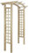 Homgoday Arco de jardín para plantas trepadoras, enrejado de jardín, enrejado, arco de rosas, pérgola, enrejado, 150 x 60 x 210 cm, madera