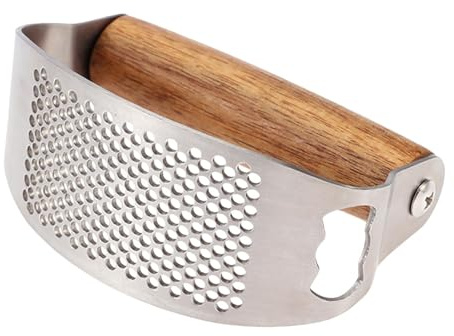 Generic Garlic Mincer, Metal Garlic Rocker Crusher, Stainless Steel Garlic Masher, Comfortable Grip Garlic Crusher, Kitchen Garlic Crusher Tool, Effortless Garlic Crushing Gadget, KIV630R9FBGBVNOF3O0