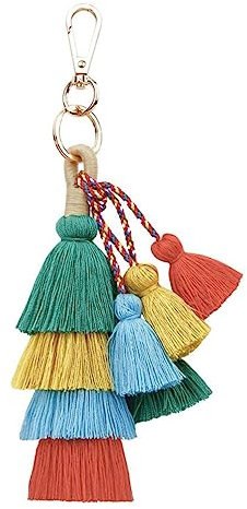 VALICLUD Baumwollfaden Tassel Schlüsselanhänger Grün Handgefertigt Langlebiges Accessoire Anhänger Für Taschen Dekoration Boho Stil Geschenk