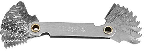 Calibro del Passo della Filettatura, Misuratore del Passo della Filettatura Imperiale 55 Gradi Misuratore del Passo della Filettatura Misuratore della Dimensione del Bullone