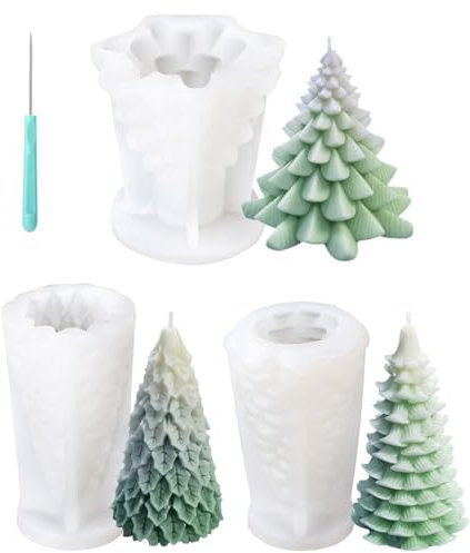 Stampi in Silicone per Candele Natalizie 'Candela' 'Natale'