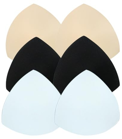 Cuscinetti per Reggiseno, 3 Paia Imbottitura Reggiseno Rimovibili Sportivi, Coppe per Reggiseni Traspiranti Morbide, Inserti in Spugna per Bikini Lingerie Top Costume da Bagno, Lingerie Accessori