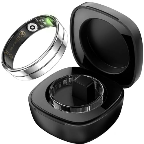 findtime Smart Ring Fitness Ring Tracker Schmal Smartringe für Herren Damen Android iOS Schrittzähler Herzfrequnz SpO2 Sleep Tracker Wasserdicht Fitnessring Activity Tracker Tik Tok Scrolling