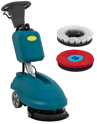 ulsonix Fregadora Aspiradora Industrial con Batería 35 cm 1500 m²/h 160 rpm Abrillantadora monodisco Fregadora aspiradora profesional Fregadora aspiradora de pavimentos Máquina pulidora