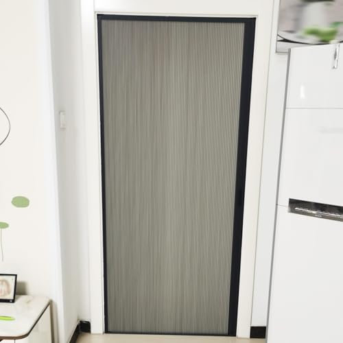 RENLXFI Porte A Soffietto per Camera da Letto, Dimensioni Personalizzate, Grigie, Alte 170 180 190 195 200 CM, con Tessuto Cellulare, Porta Divisoria Pieghevole per Doccia(60x178cm)