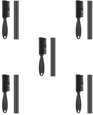 Lot de 5 crayons à barbe à double tête pour homme Marron foncé