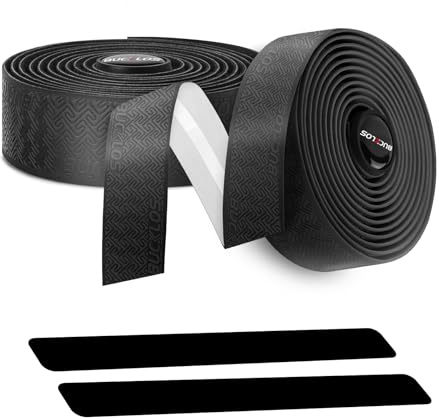 AEYINO Cycling Bike Handlebar Tape - EVA Padded Bar Tape Road Bike Foam Grip Bike Tape Includes Handlebar Plugs for Gravel Bike Cycling
