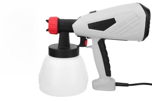 Pistola a spruzzo elettrico Gearwell, macchina spruzzatore di vernice, strumento spray staccabile 1300 ml, ugelli in ottone 0,5 mm 1,3 mm 1,8 mm, per pittura a parete,