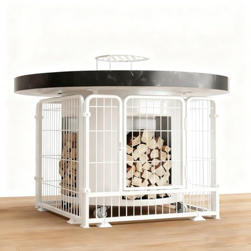 Hitzeschutz für Kamine und Öfen Hitzeschutz für Grills, Kamine und Heizgeräte Vierseitiger Schutz für Grill, Kamin und Heizung(Weiß,70 * 70 * 80cm)