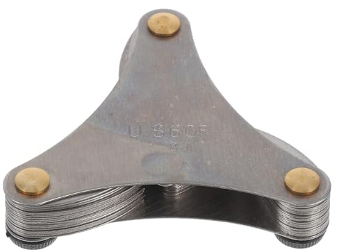 SAFIGLE Medidor de Paso de Rosca Preciso Juego Acero al Carbono Calibre Tapón para Medición Interna y Externa de Roscas US Industrial Portátil Duradero Ergonomía Fácil Uso