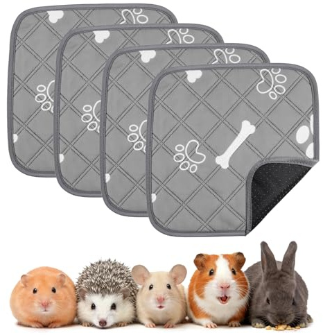 4 Tapis de Propreté Lavables 30 x 30 cm,Tapis de Dressage Réutilisables | Tapis de Dressage Réutilisable,Alaise pour Chien,Tapis pour Chiot pour Chat,Cochon d'Inde,Lapin,Capable D'absorber Rapidement