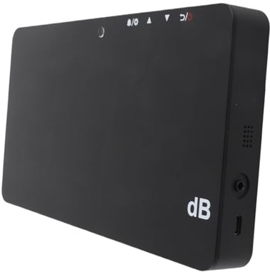 Ausla Fonometro ABS Misuratore Sonoro da 30 a 130 DB LCD da 9,6 Pollici Risposta Rapida Archiviazione Dati Connessione USB per Aula Home Office Ospedale Montaggio a Parete