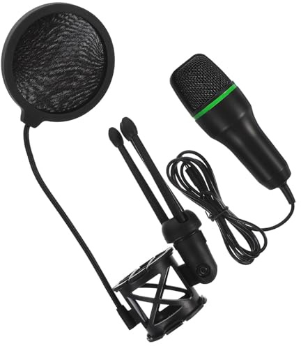 balacoo Microfono Condensatore USB Set da 1 Pezzo Qualità di Registrazione Superiore Riduzione del Rumore Struttura in Metallo e Plastica Colore Casuale per Computer per