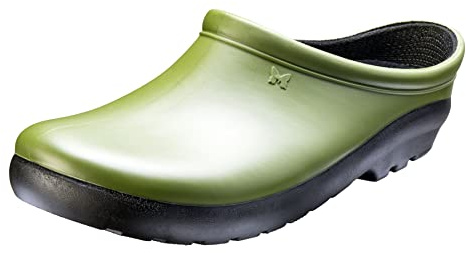 Sloggers Waterproof Garden Clogs for Women – Traditional Garden Clogs with Premium Comfort Support Insole, (Cactus Green), (Size 7)