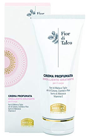 Helan, Fior di Talco, Crema Corpo Profumata Donna, Arricchita con Burro di Albicocca e Vitamina E, Delicata Azione Emolliente e Idratante - Senza Parabeni e Siliconi, 200ml - Made in Italy