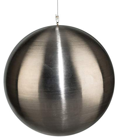 Edelstahlkugel Edelstahl Kugel HÄNGER matt gebürstet ca 150 mm / 15 cm mit Aufhängung. 7218512-41