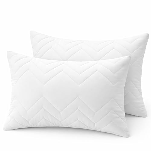 sei Design Kopfkissen (2-er Set) 50x70 cm Schlafkissen gesteppt mit Reißverschluss Kissen Seitenschläferkissen - waschbar bis 95 Grad - Made in Europa - Sofakissen - Zierkissen Dekokissen
