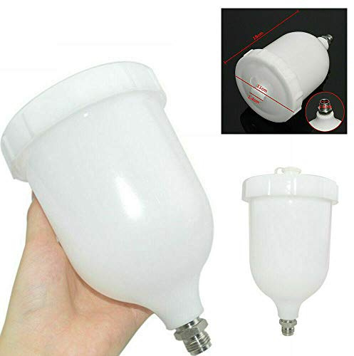 Taza para pistola pulverizadora, 600 ml, olla de aire para alimentación por gravedad, herramienta de pintura, reemplazo para GTiPro Pri Lite Gti TT GFG