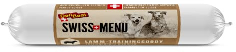 DeliBest Swiss MENU TrainingGoody Lammfleisch I Hundeleckerli aus frischen und natürlichen Zutaten I der Hunde Snack ist für Sensible Hunde geeignet I Leckerlies für Hunde 200 g