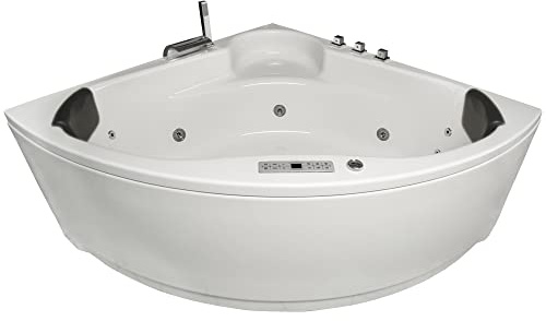 Basera® CLASSIC Indoor Eck-Whirlpool Badewanne Futuna (140 x 140 cm)
