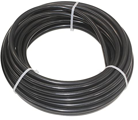 Qolekog Air Line 1/2 Tube OD Pneumatic Nylon Tube SAE J844 Airline For Air Brake Tubing or Fluid Transfer (Black 32.8Ft)