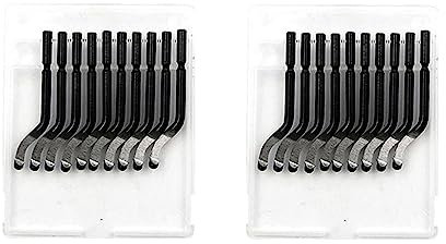 Lame Per Sbavatura,Sbavatura a Mano Set,20 Pezzi Strumento Di Sbavatura Universale,Strumento Di Sbavatura,Tagliatori Per Sbavatura,Sbavatura Strumento,Sbavatore Di Attrezzi,BS1010 Strumento Sbavato