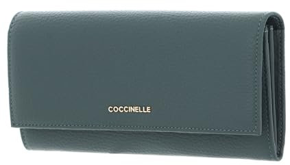 Coccinelle Metallic Soft Wallet Kale Green