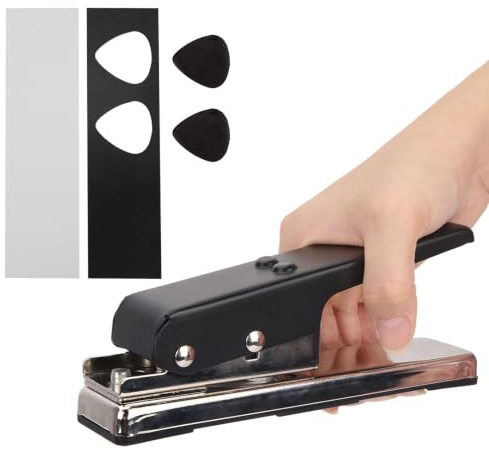 DIY Gitarren-Pick-Stanzer, Gitarren-Pick-Maker, Gitarren-Bass-Plektrum-Pick-Stanze, Metall-Maker mit 2 Formen, Gitarren-Picks-Herstellungswerkzeug