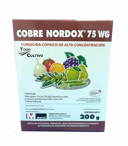 Fungicida Cúprico. Óxido cuproso al 75%(. Fungicida ecológico de alta concentración. 200 gr. (válido para 200 litros de agua)