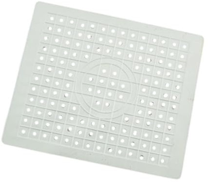 Milageto Spülbeckenmatte, Abtropfmatte, hochtemperaturbeständiger Spülbeckenschutz, Spülbeckeneinlage, Pad für Kühlschrank, Küchentheke, Spüle, Rechteck weiß