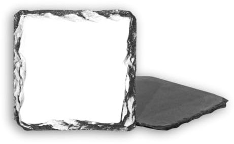 80 x Foto-Untersetzer aus Schiefer, 9 x 9 cm, Sublimationsrohlinge, Heißpressen
