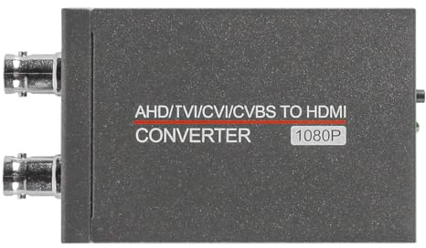 Laroal Convertisseur AHD/TVI/CVI/CVBS vers HDMI, convertisseur de Signal de caméra, Adaptateur vidéo 1080p, adapté aux centres commerciaux, à la Maison et aux transports