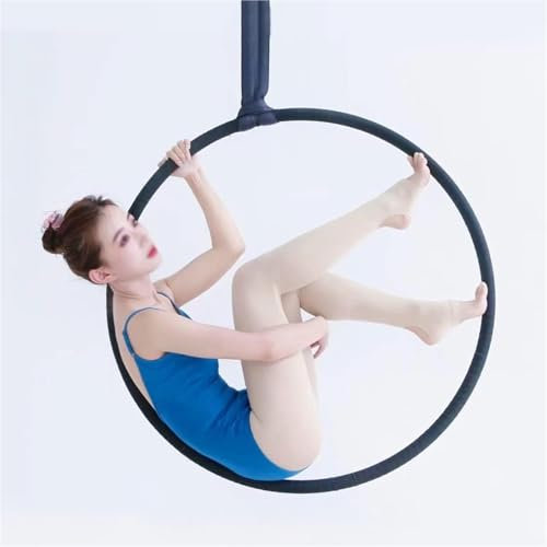 WJFTODAY Aerial Hoop, Hoop Aerial Gymnastics Equipment, Akrobatik Performance Swing Ring Aerial Hoop, Hoop Aerial Gymnastics Equipment, Akrobatik Performance Swing Ring Ständer für Home Gym Outdoor