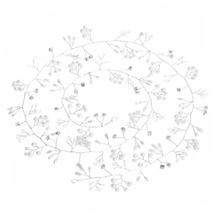 minkissy Bandeau de Perles pour Mariée Accessoire de Cheveux Élégant Guirlande de Cheveux pour Cérémonie Ornements de Tête pour Fête