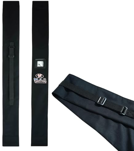 MAR INTERNATIONAL Carry Case for Jo Staffs 4ft/122cm Long Senshi Japan Jo Carry Case Long Bokken, Shinai Cover Case Martial Arts Heavy-Duty Nylon Coated Case Bag – C-JO-4F-Black