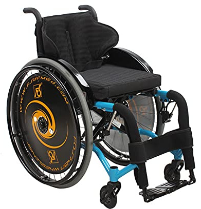 Lightweight Folding Wheelchair with Comfortable Armrests and Swing Leg Rest, 100Kg Load Capacity, Easy Transport for Seniors