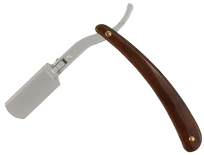 Cabilock Handbuch Rasiermesser mit Ergonomischem Griff aus Edelstahl und Abs Tragbar für Herren für Barbershops und Reisen Präzise Nassrasur Garantiert Zufälliger Stil