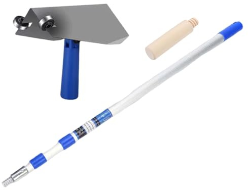 predolo Cazzuola per angoli interni, riparazione di pareti, modellatura portatile, crea finiture lisce e lucide, coltello per angoli in gesso ad angolo retto, 2 M Rod